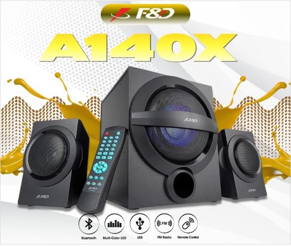 F&D A140X Multimedia Bluetooth Speakers (Black)