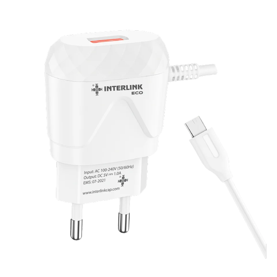 I-297 | ECO TRAVEL CHARGER WITH CABLE