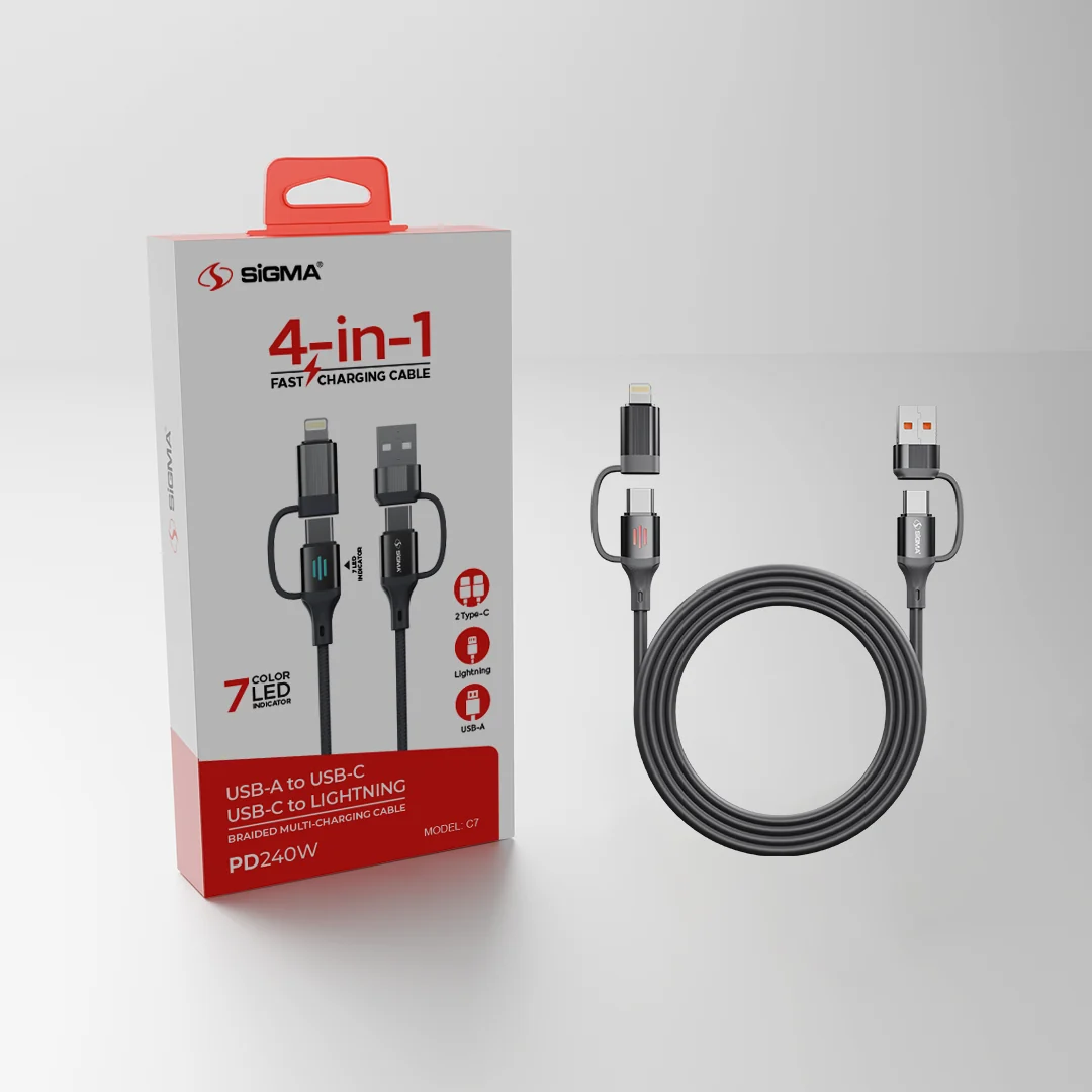 C7 | SIGMA 4-in-1 PD 240W FAST CHARGING CABLE