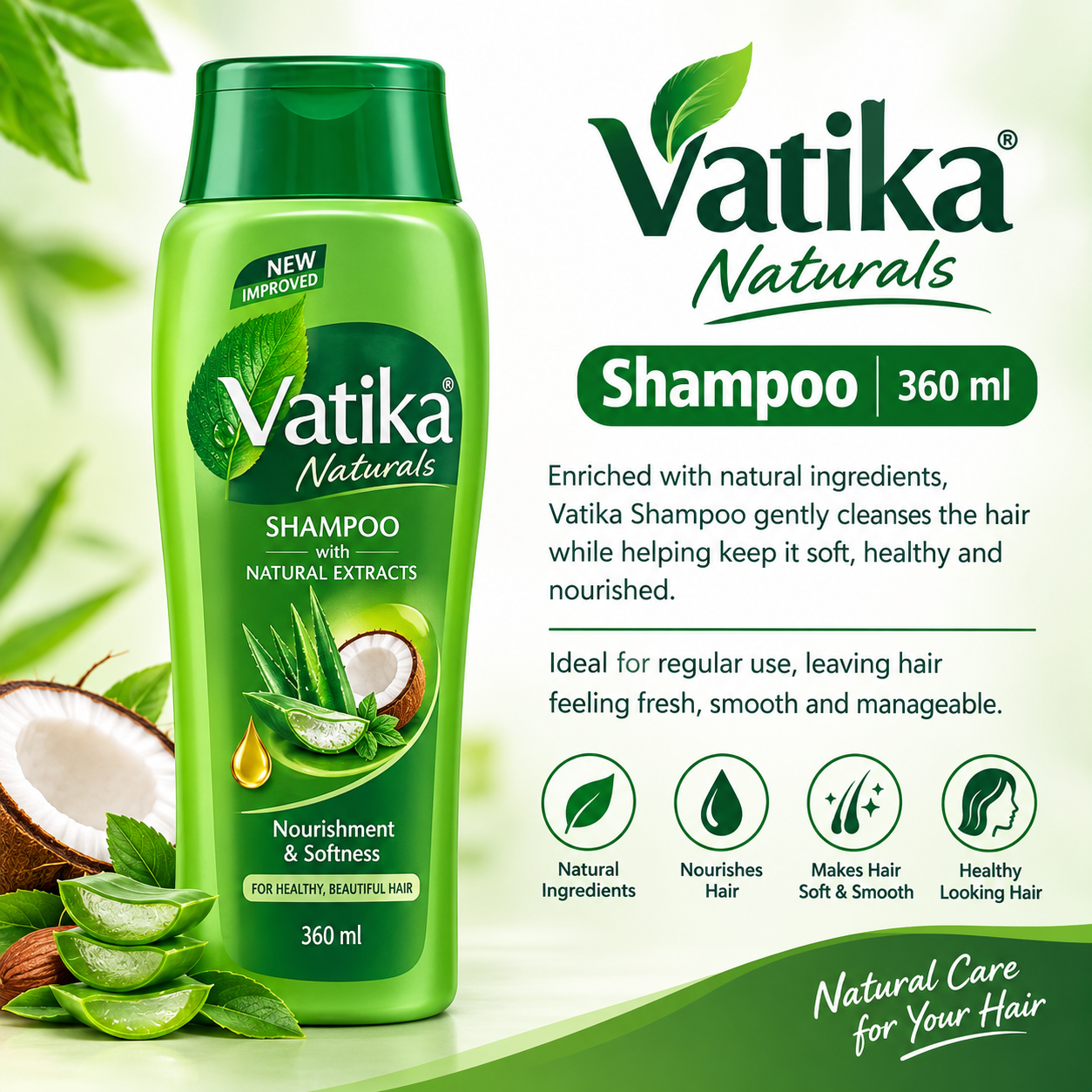 Vatika Shampoo 360ML
